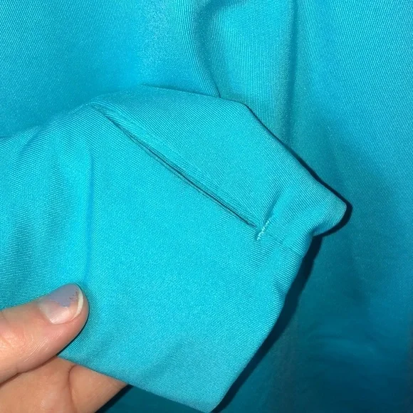 Nike blue quarter zip sweatshirt running sweatshirt workout top Nike clothing - Picture 4 of 5